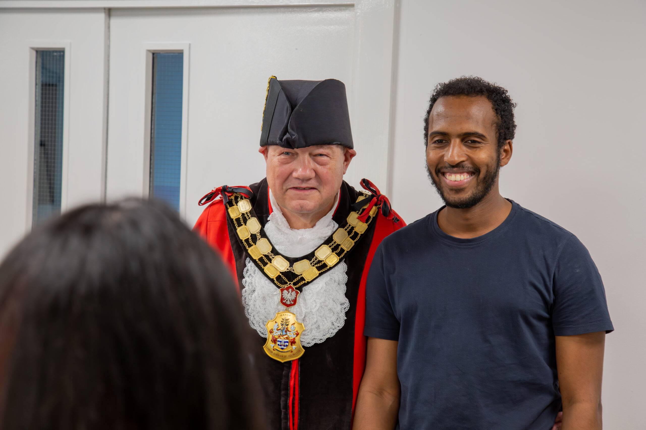 VAI - Mayor's Visit Ismail from Migrant Voice with the Mayor of Islington