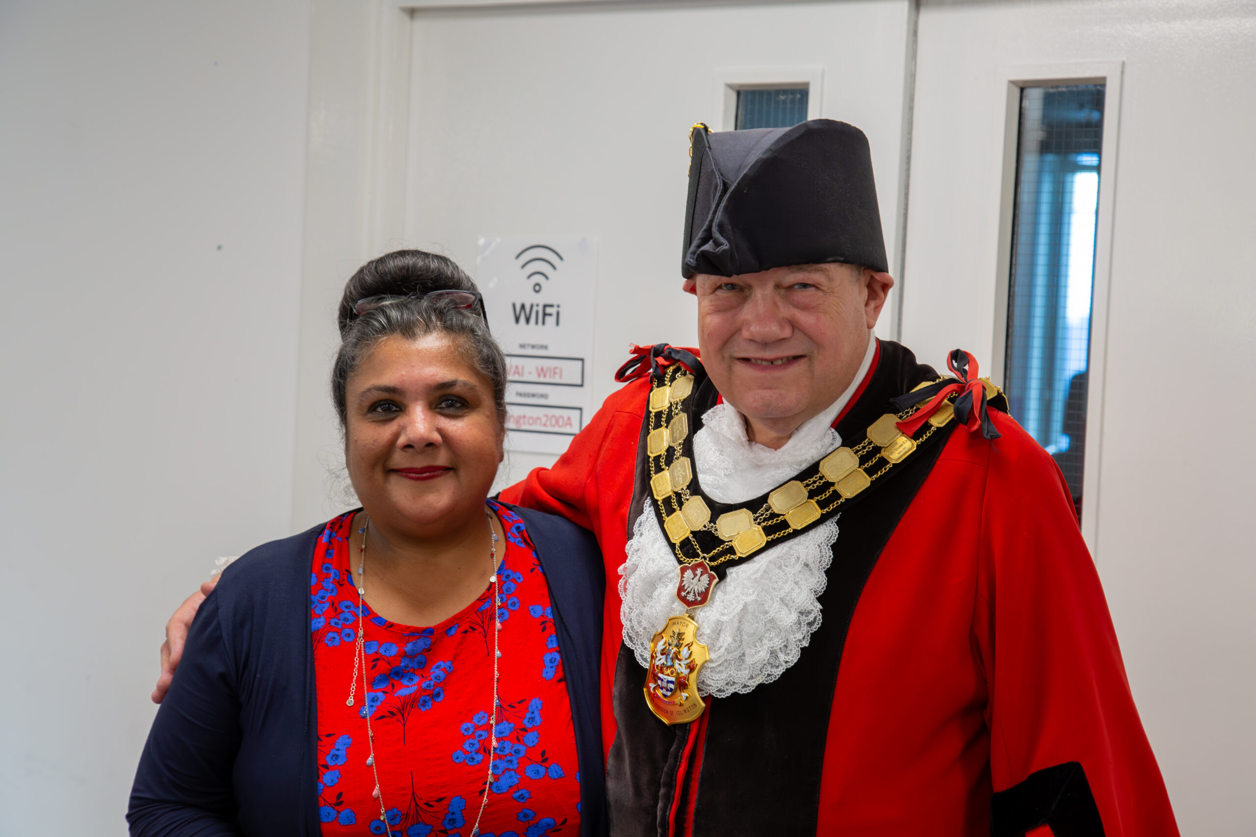 VAI - Mayor's Visit VAI CEO Navinder Kaur with the Mayor of Islington