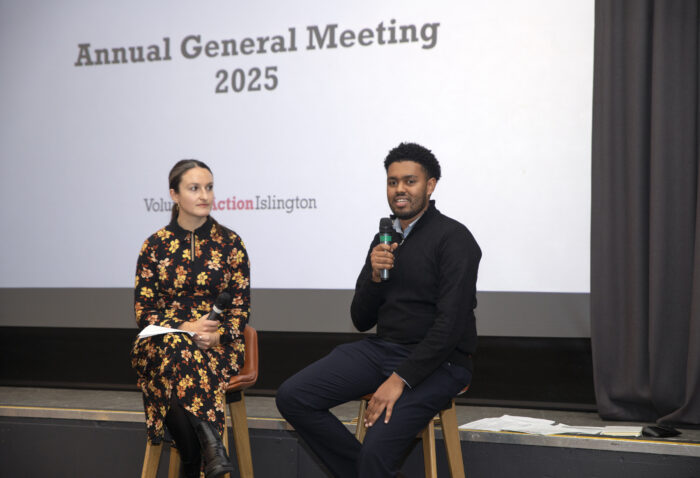 Emma Hutchins (VAI Former Chair) and Daniel Belay Gessesse (VAI Trustee)