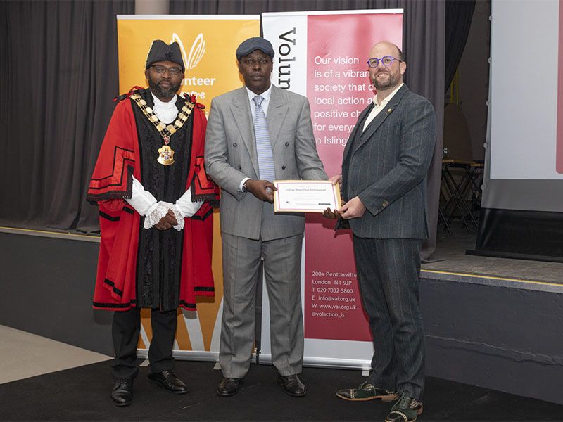 Winner of the 60 + Volunteer of the Year award 2025