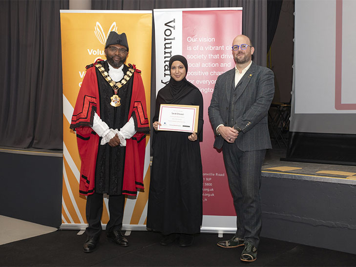 Winner Young Volunteer of the Year award 2025