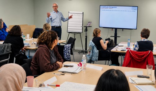 Project Management Training for Support for Organisations Do Something Great neon sign
