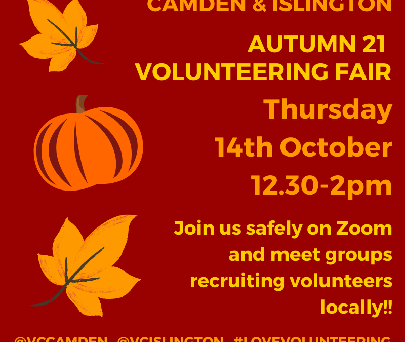 Islington and Camden Autumn 2021 Volunteering Fair