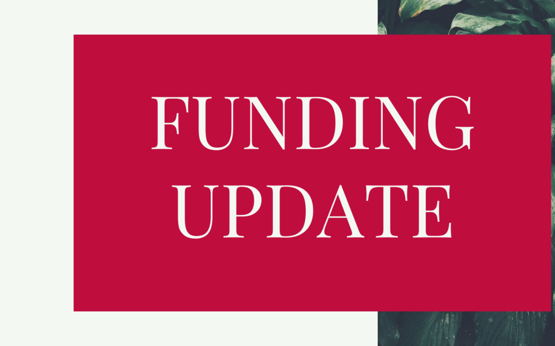 Funding Update November 17th 2021